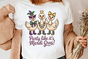 Funny Mardi Gras Goose Coquette Bow, an Illustration by Designking (Thumbnail 4 of 5)