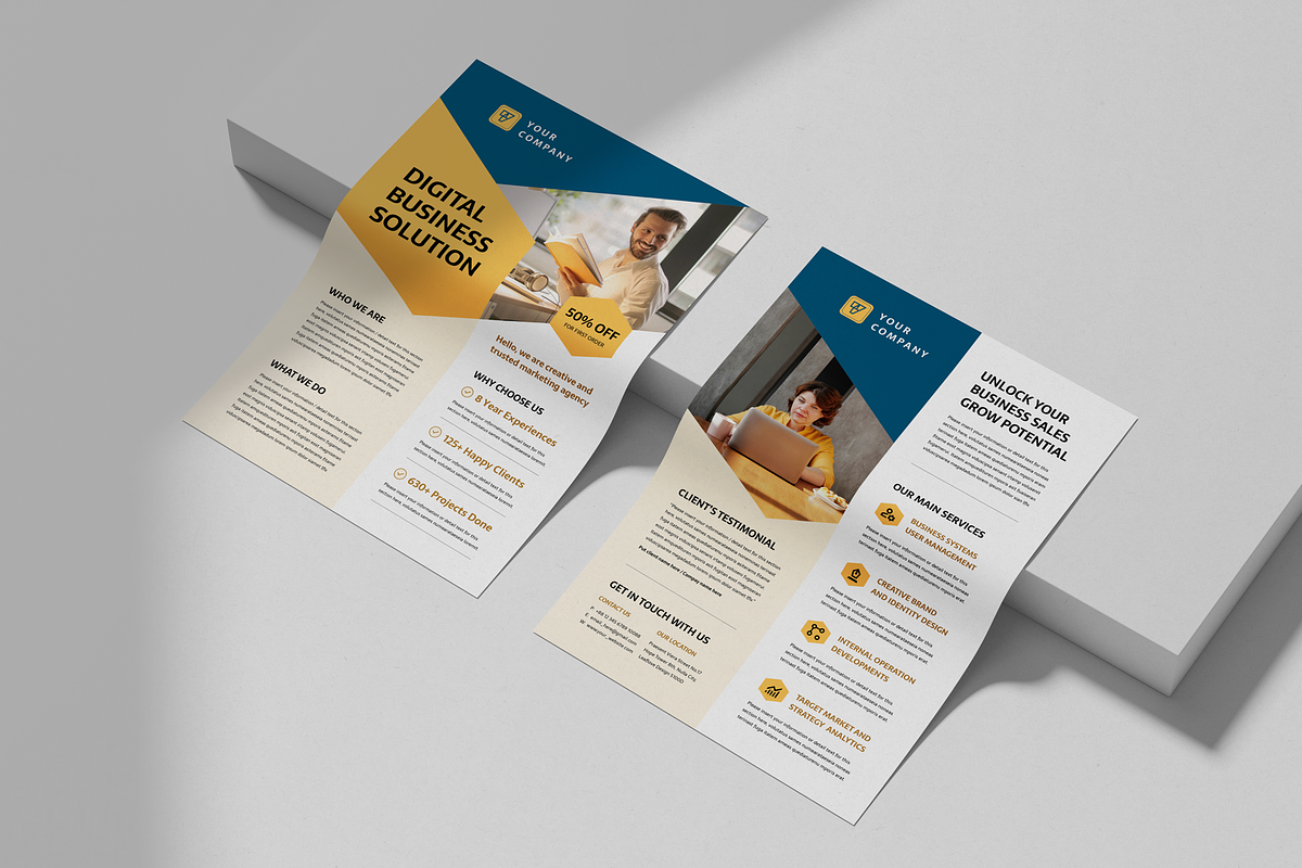 Business Flyer Template, a Flyer Template by Leaflove (Photo 3 of 6)