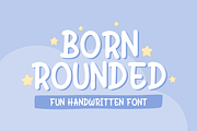 Born Rounded | Handwritten Font, a Serif Font by Forberas Club (Thumbnail 1 of 8)