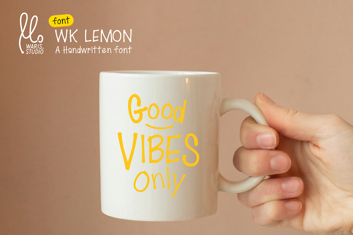 Lemon - Modern & Organic Handwritten, a Handwritten Font by Waris Studio (Photo 4 of 9)