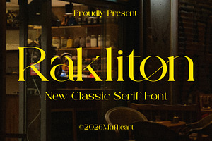 Rakliton - Classic Serif Font