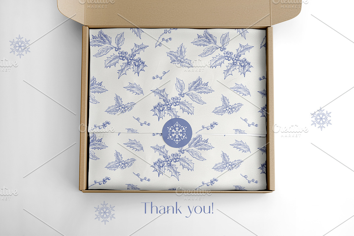 Christmas patterns Vector set Toile, a Pattern Graphic by ON_lineart_store (Photo 10 of 10)