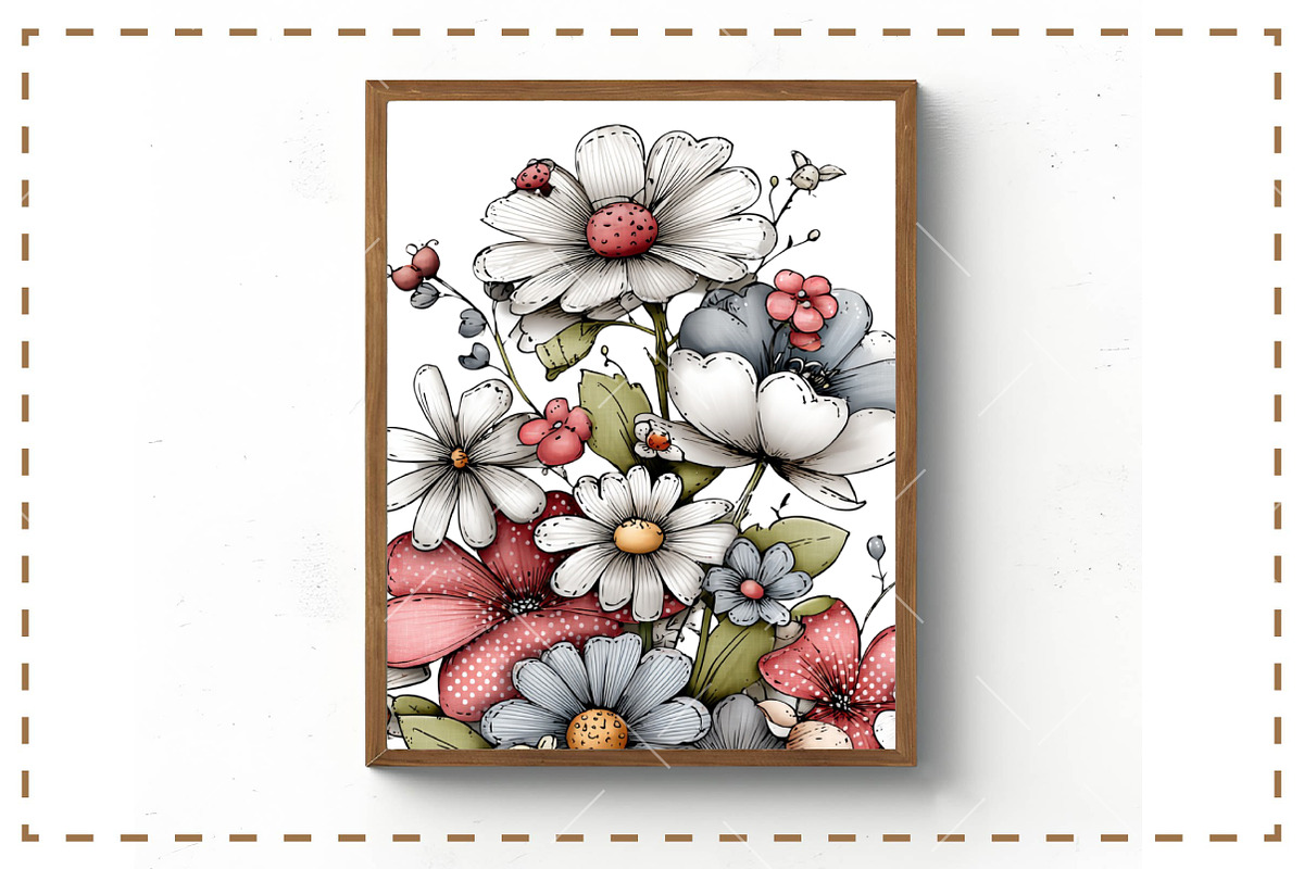 Whimsical Wildflower Clipart, an Illustration by OK Design (Photo 5 of 6)