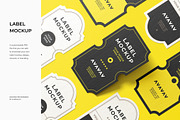 Label Mockup, an Advertising Mockup by zpackcreative (Thumbnail 1 of 5)