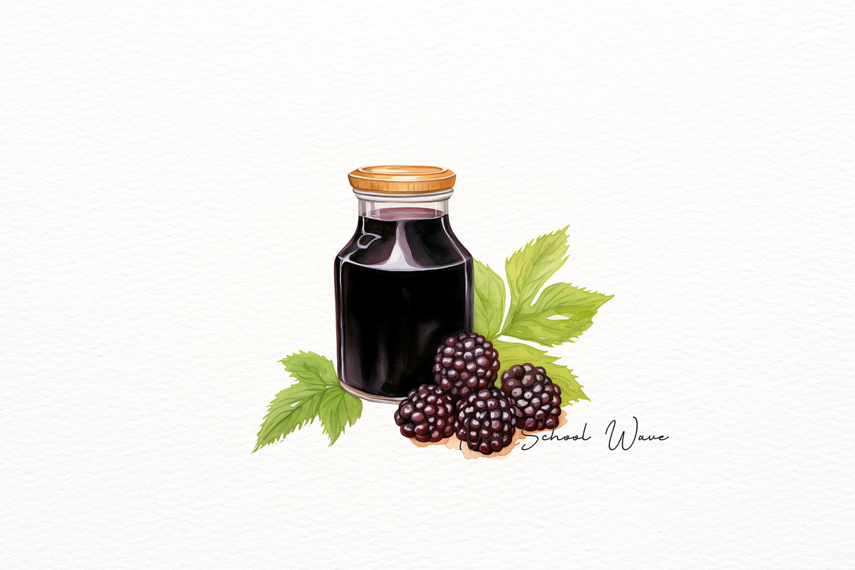 Blackberry Theme Clipart, a Food Illustration by New-School-Wave (Photo 3 of 5)