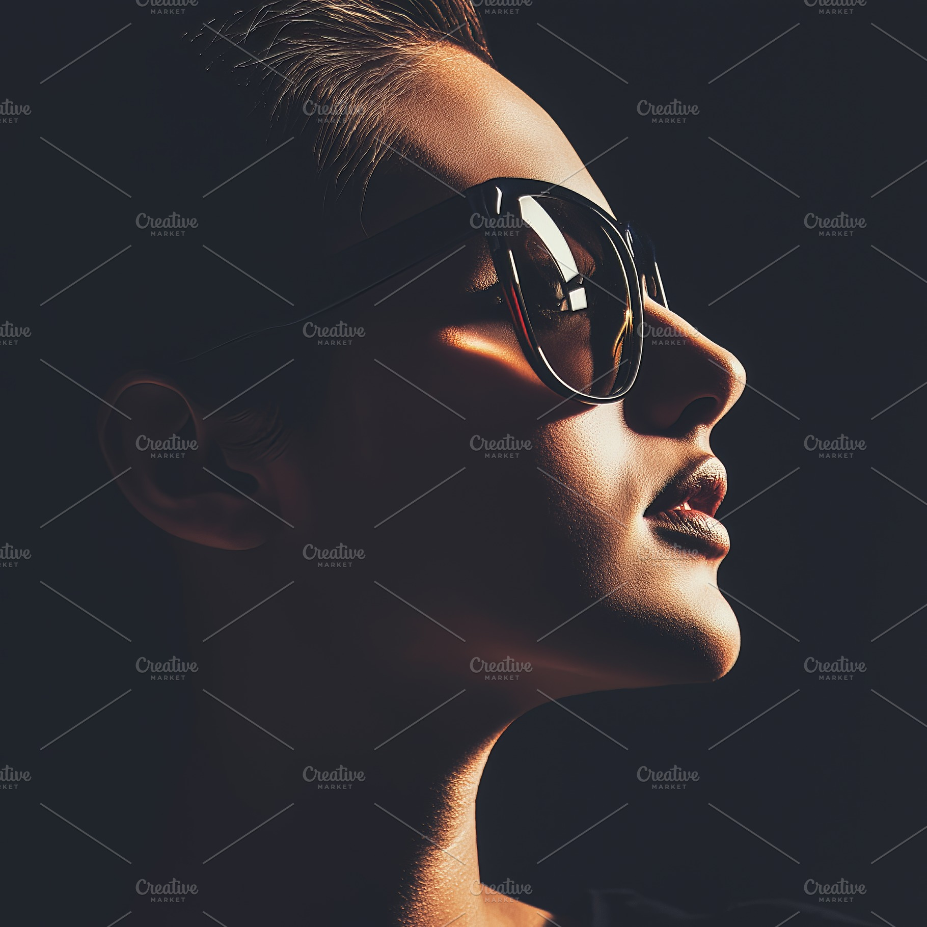Woman Wearing Sunglasses, a Person Photo by Ocean Digital Art