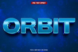 Orbit 3D editable text effect, a Layer Style Add-On by Hello Muh