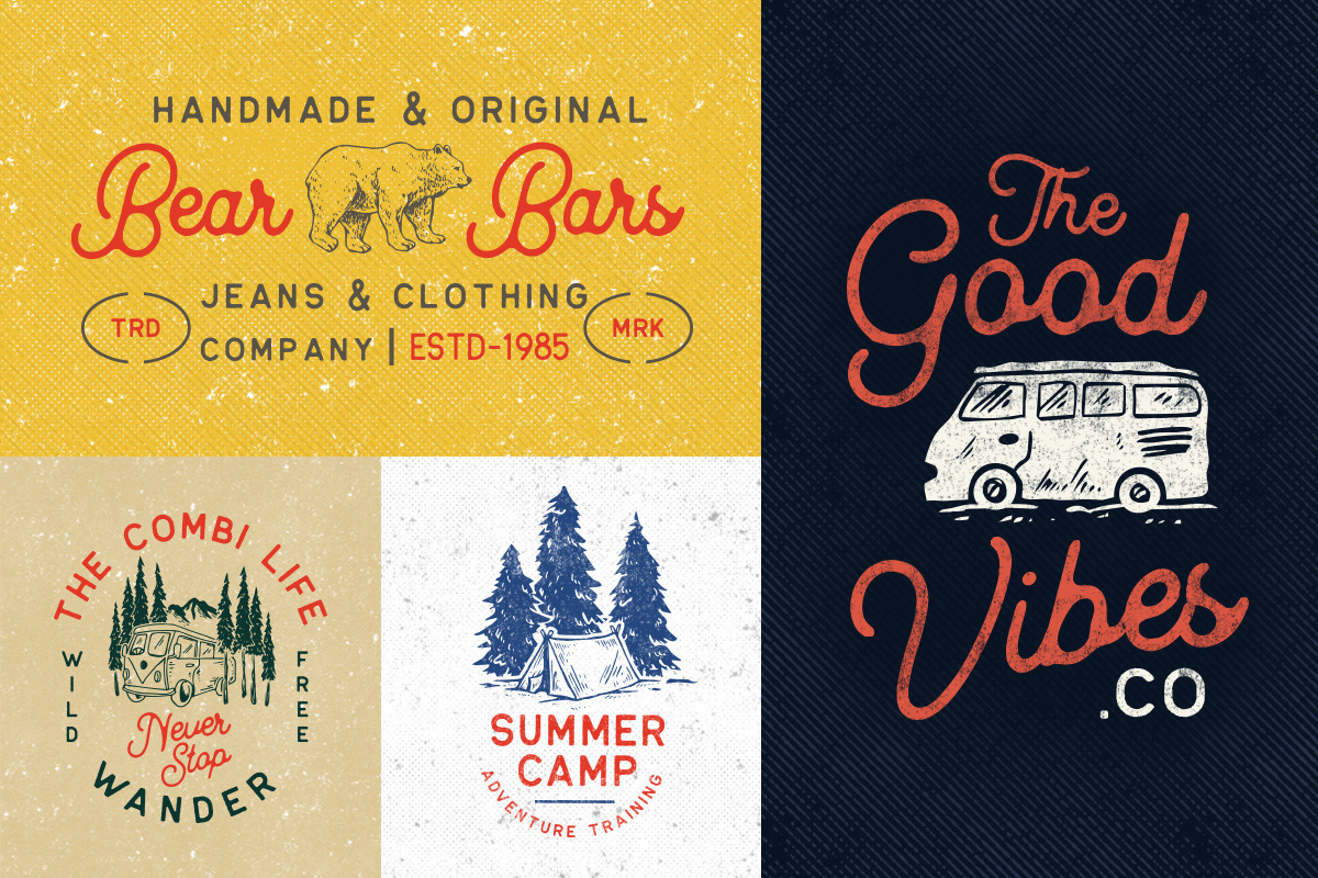 OUTDOOR Logo Creator (Bonus 2 Fonts), a Branding & Logo Template by Letterhend Studio (Photo 2 of 8)
