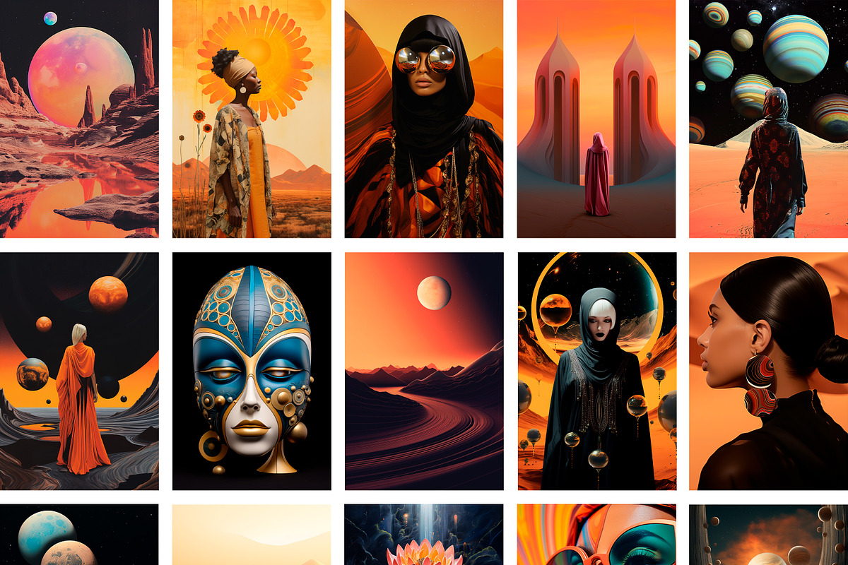 Cosmic Nomad Art Poster Collection, an Object Graphic by Struvictory.art (Photo 3 of 9)