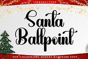 Santa Ballpoint, a Handwritten Font by InermediaSTUDIO (Thumbnail 1 of 8)