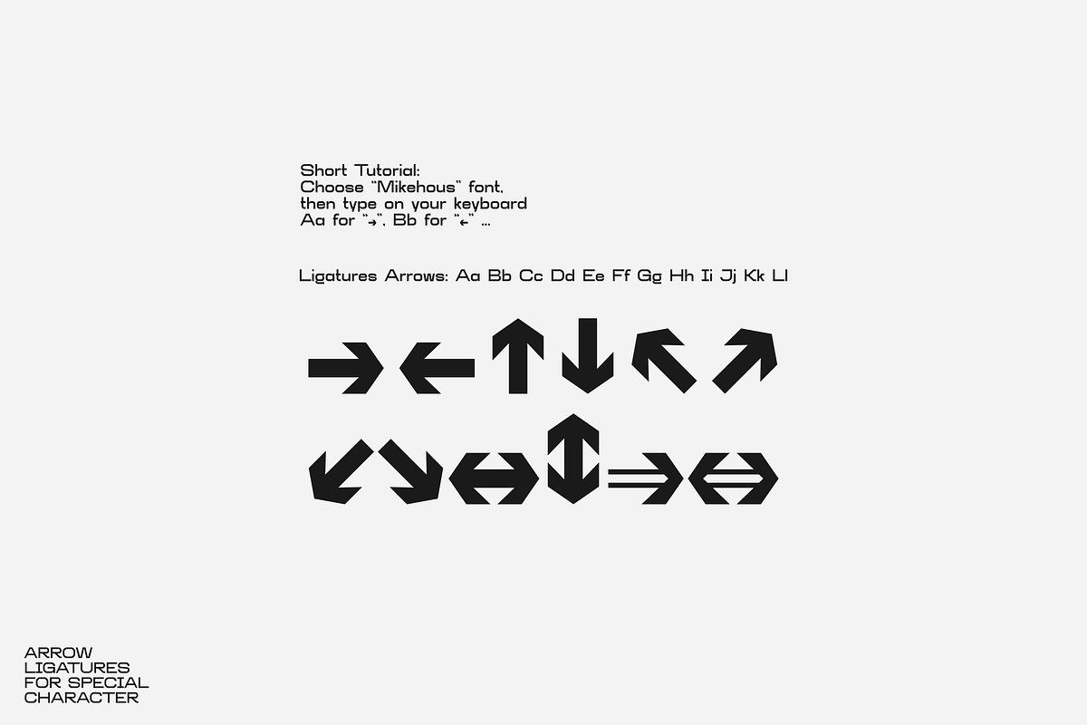 Mikehous Expanded, a Sans Serif Font by 24Design Studios (Photo 4 of 12)