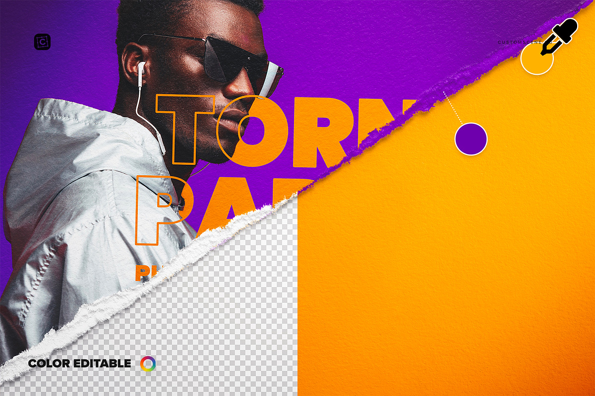Torn Paper Photo Mockup, a Product Mockup by Custom Scene (Photo 6 of 10)