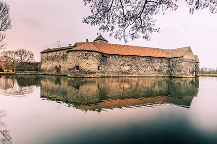 Medieval castle with water canals, a Holiday Photo by PhotoVision Pavel Rezac