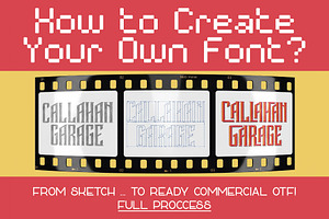 Commercial Font Creation Workflow