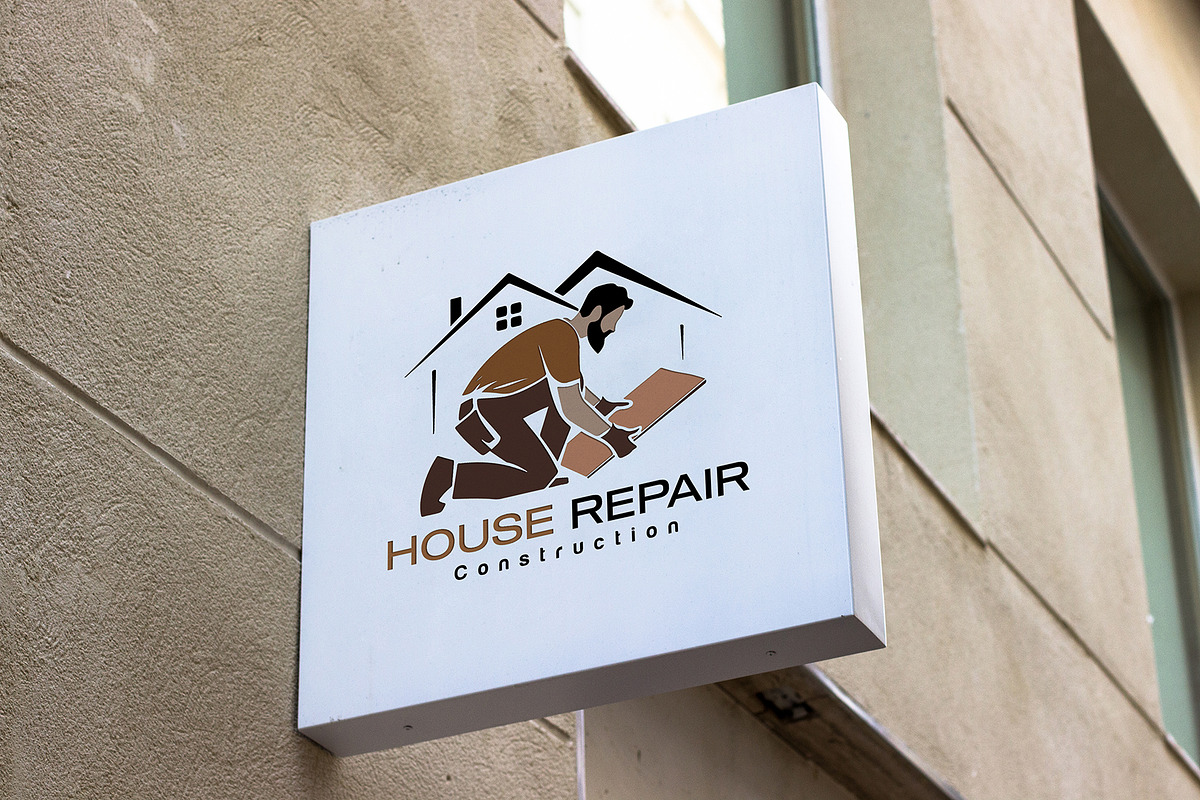 House Repair Logo Template preview 2