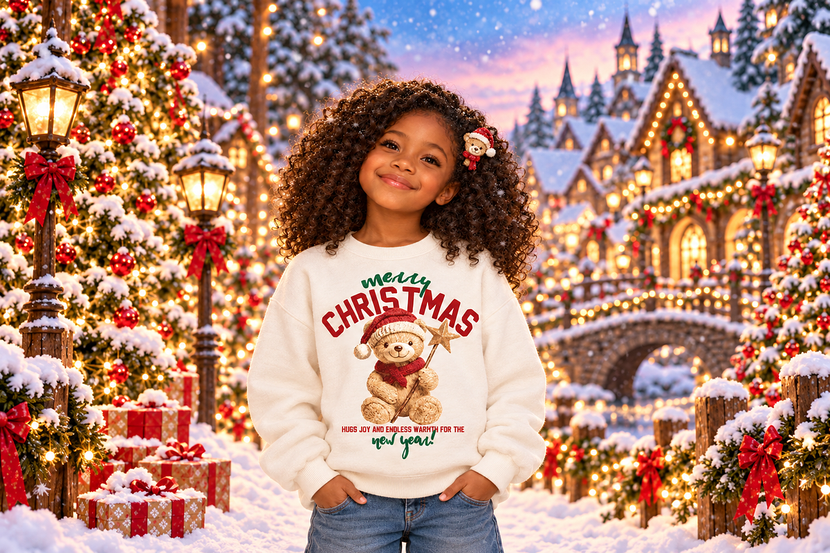 Christmas teddy bear.T-shirt Graphic, an Animal Illustration by StudioLondon (Photo 1 of 3)