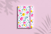 Vivid flowers clipart. Vector set., a Background Graphic by ElenKoss (Thumbnail 8 of 11)