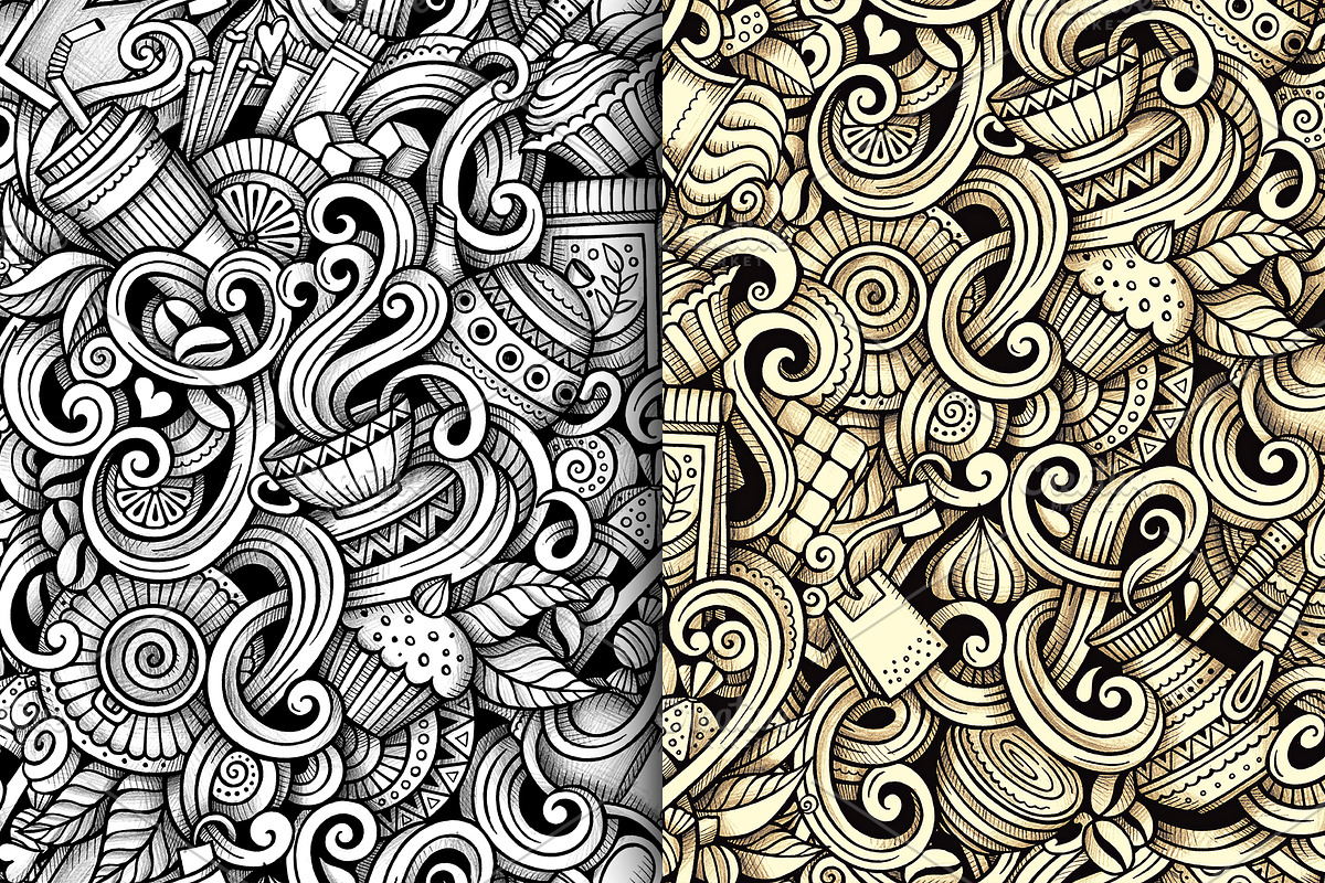 Coffee Graphics Patterns, a Pattern Graphic by BALABOLKA (Photo 3 of 6)