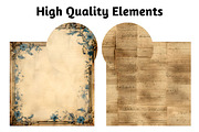 Antique Old Book Pages Digital Paper, a Background Graphic by Gloria Designed It (Thumbnail 5 of 5)