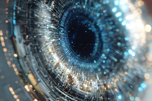 Futuristic Eye Cyborg Technology Dig, a Photo by Pixeness Studio
