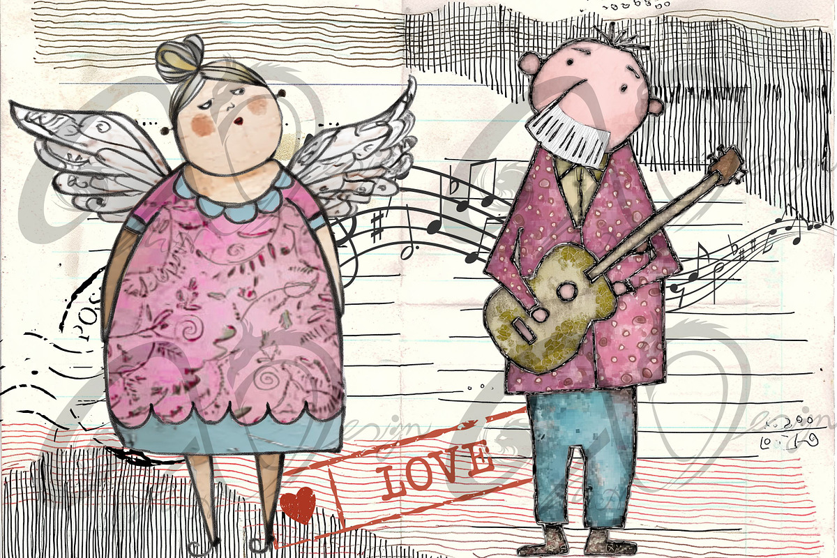 Sweet Spirits: Whimsical Angels, a Person Illustration by NiiiNArt (Photo 4 of 7)