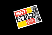 Bold New Year Greeting Card, a Card Template by Neermana (Thumbnail 3 of 4)