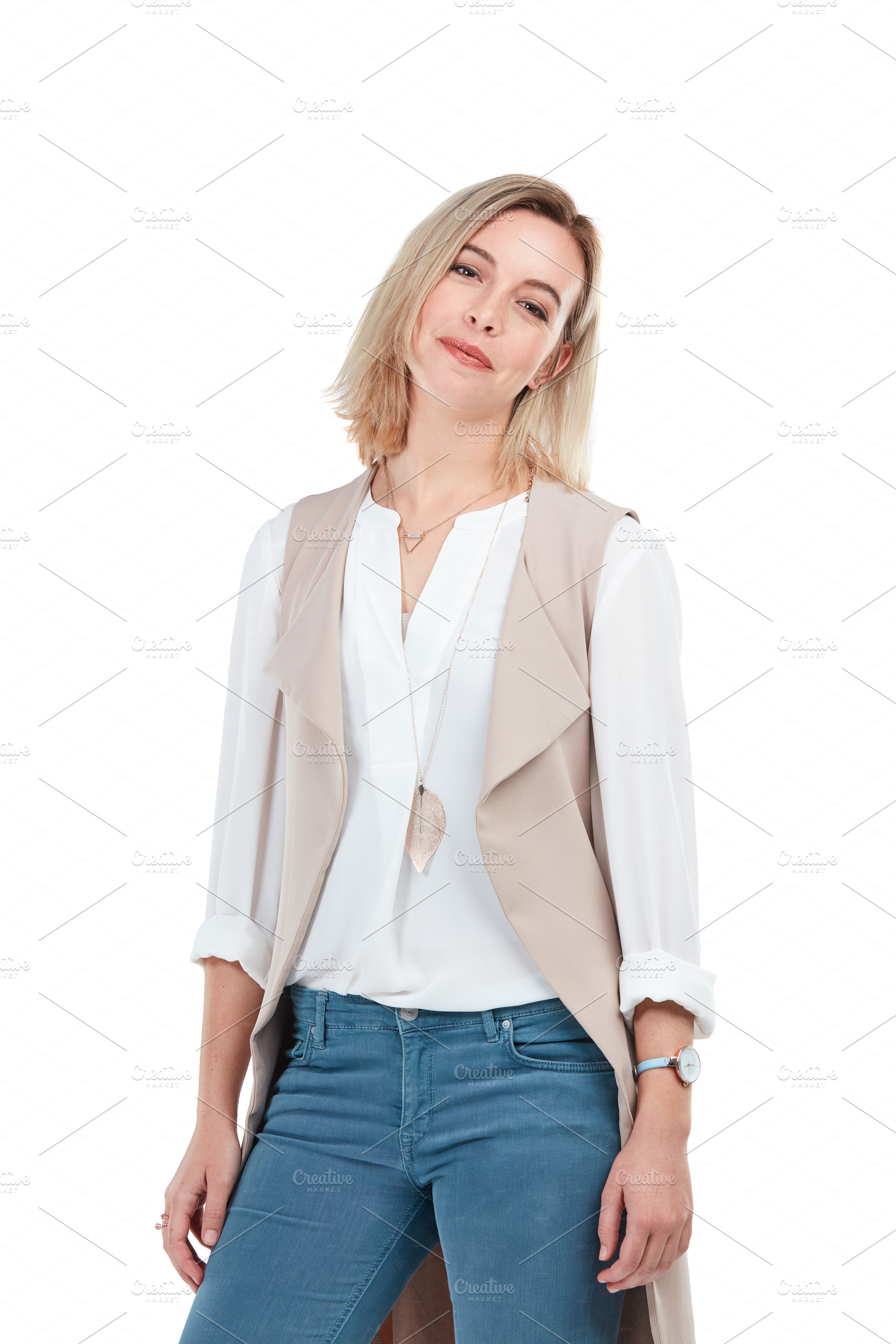 Keeping my look casual today, a Photo by Peopleimages.com