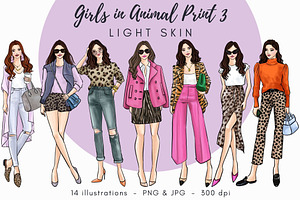 Girls In Animal Print 3 - Light Skin