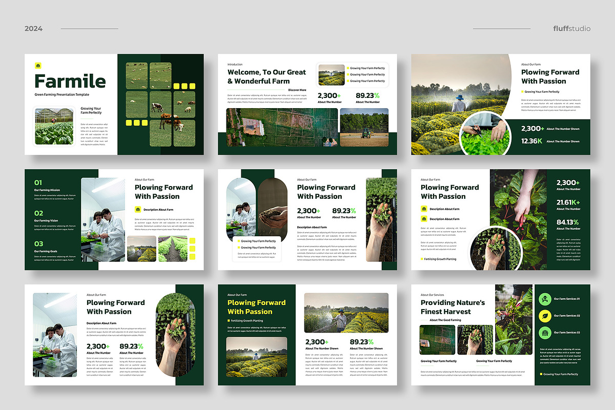 Farming Agriculture Keynote Template, a Presentation Template by fluffstudio (Photo 2 of 4)