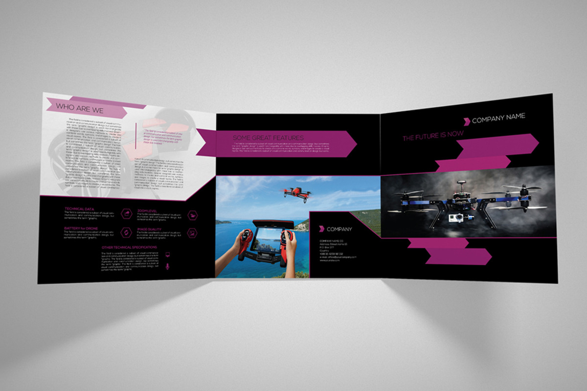 Drone Brochure, a Brochure Template by RudanStudio (Photo 2 of 8)