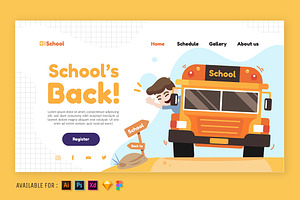 Back To School - Web Illustration