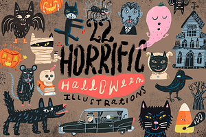 22 Horrific Halloween Illustrations