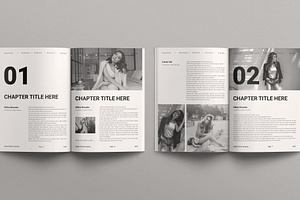 Digital Ebook Layout Design Template