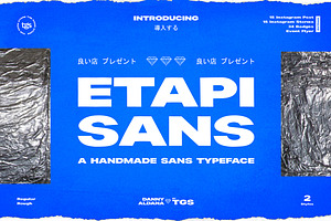 Etapi Sans + Extras, a Sans Serif Font by The Good Store