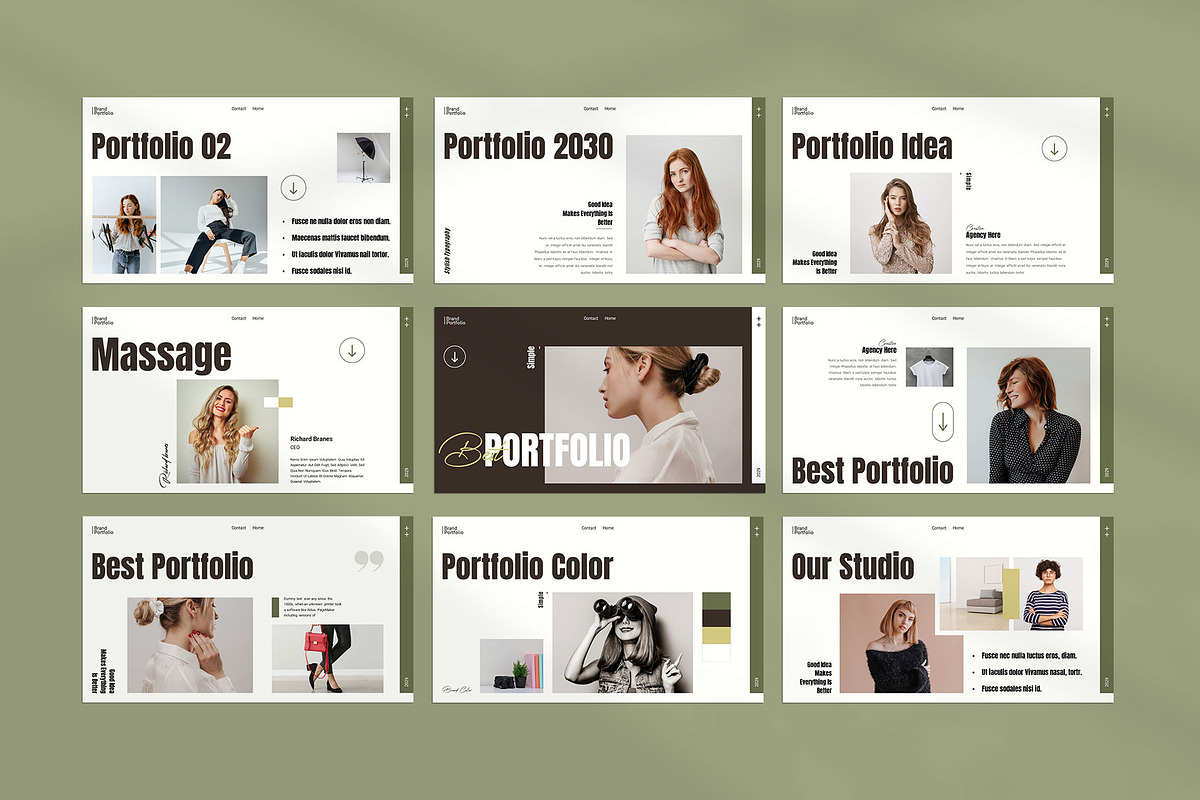 Brand Portfolio Presentation, a Presentation Template by KreateTribe (Photo 1 of 6)