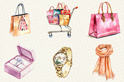 Shopping & Sales Fashion Clipart, an Illustration by OK Design (Thumbnail 4 of 5)