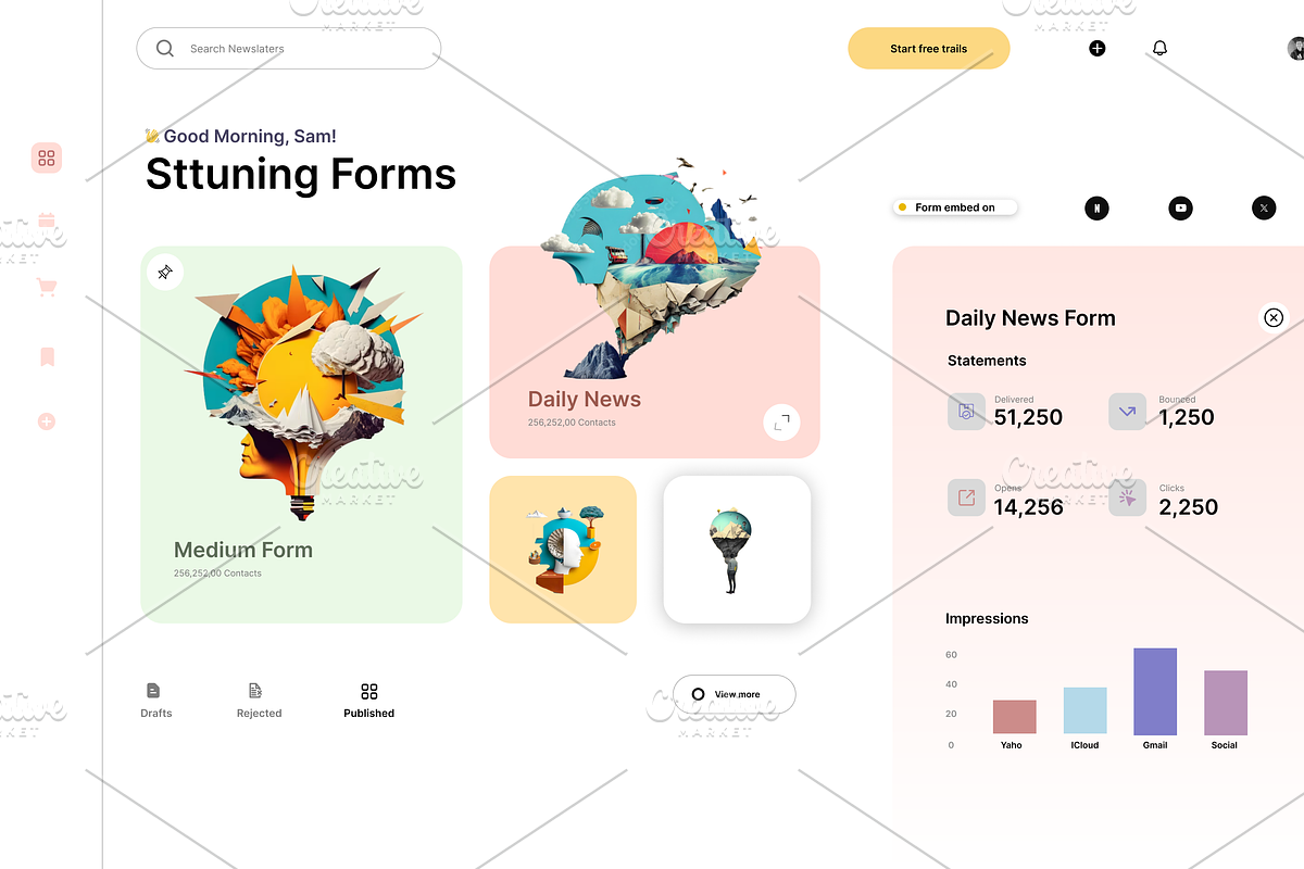 Ultimate Figma UI Dashboards Kit, an UI Kit Template by Hammad Arif (Photo 19 of 23)