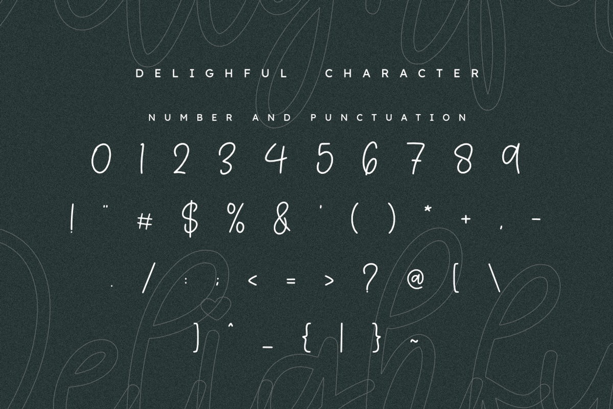 Delighful – Elegant Handwritten, a Script Font by Masyafi Studio (Photo 6 of 8)
