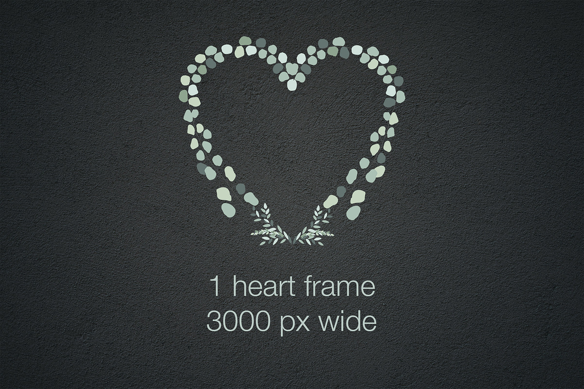 Greenery eucalyptus frames & wreaths, an Object Graphic by MariiaVD (Photo 7 of 9)
