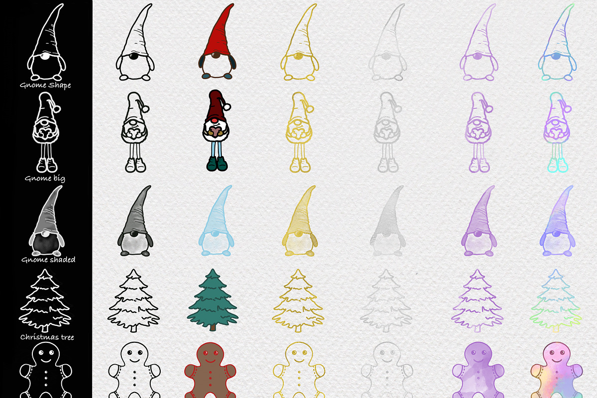 Winter Procreate Brushes & Stamps, a Shape Add-On by Ducatum (Photo 3 of 8)