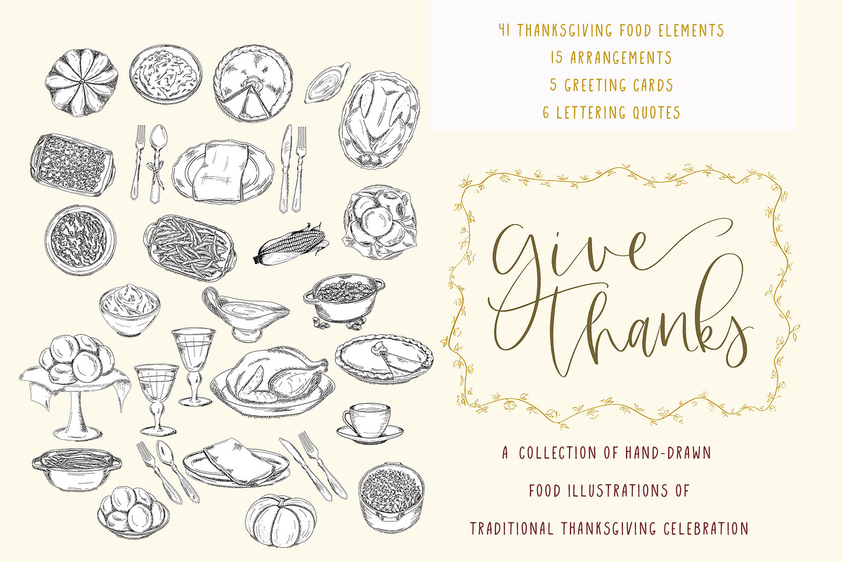 Thanksgiving Illustrations, a Decorative Illustration by Art pages (Photo 1 of 7)