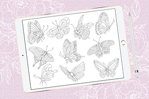 Butterflies Brushes For Procreate