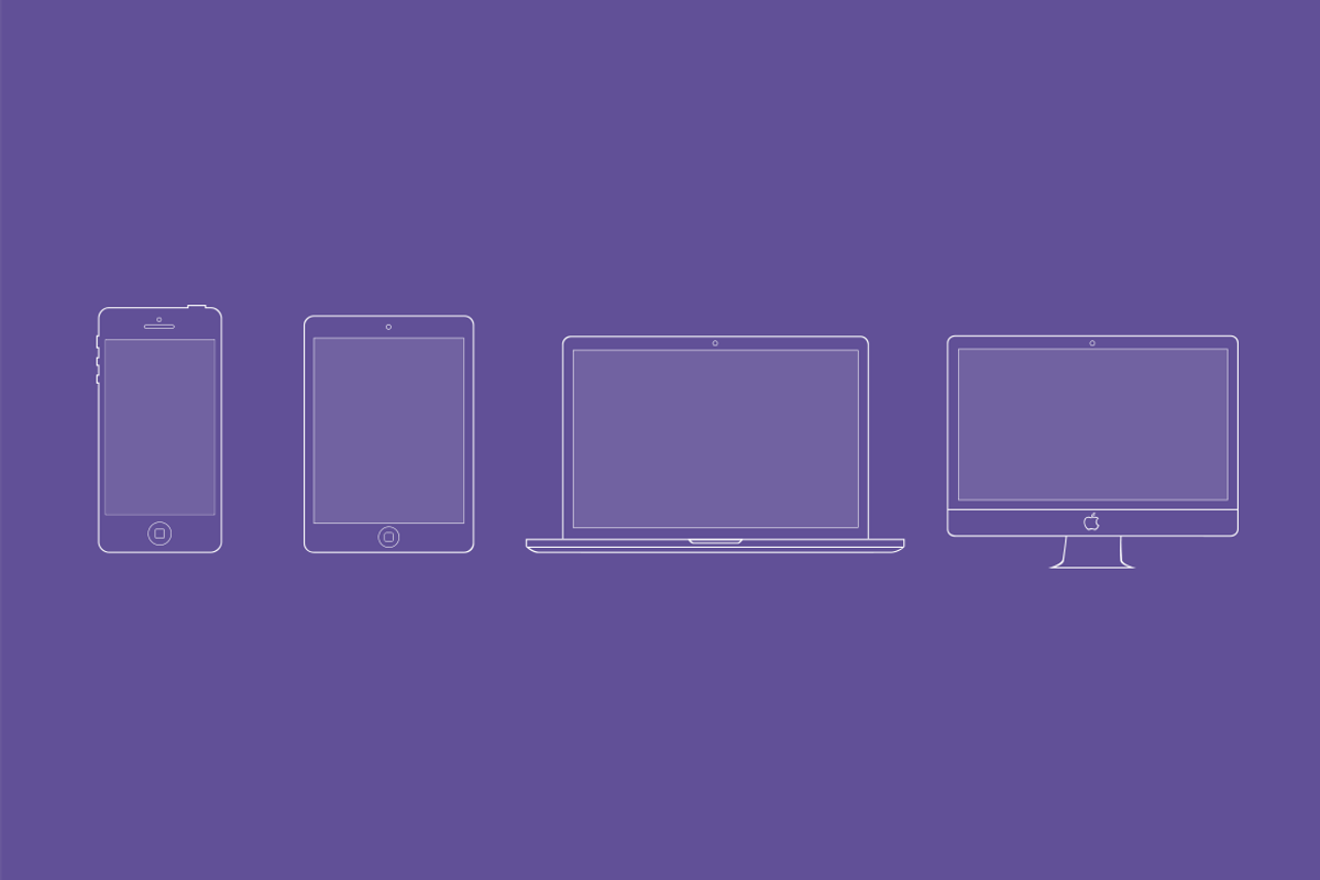 Apple Line Icon Mockups, an iPhone Mockup by Creative VIP (Photo 1 of 3)