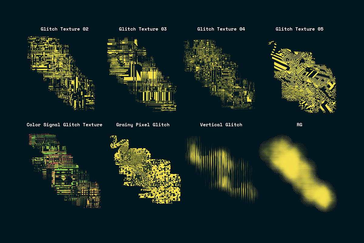 Glitch and Pixel Brushes, a Brush Add-On by Tomasz Ostrowski Design (Photo 6 of 15)