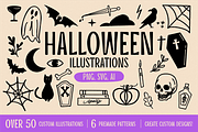 Halloween Fall Illustration Pack, a Seasonal Illustration by Blue River Studio (Thumbnail 1 of 9)