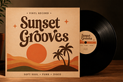 Groovelle - Retro Groovy DisplayFont, a Serif Font by overlaytemplates (Thumbnail 2 of 5)