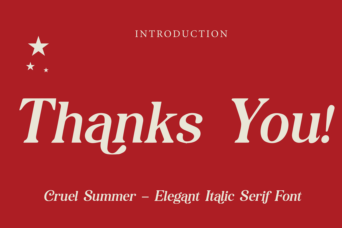 Cruel Summer, a Serif Font by Wow Magic (Photo 3 of 3)