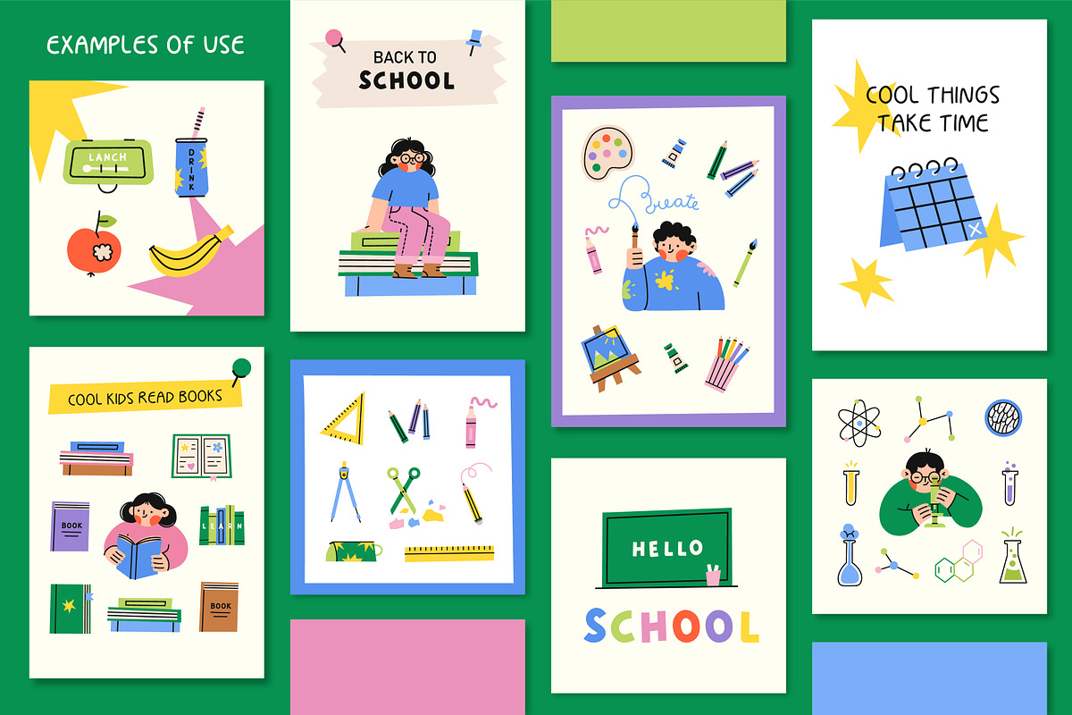 Back to school, an Education Illustration by meowlyunok (Photo 4 of 5)