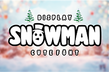 Snowman - Cute Winter Font