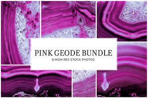 Pink Geode Stock Bundle